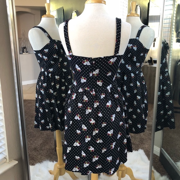 Hot Topic Polka Dot & Skulls Pin-Up Dress - Picture 3 of 8
